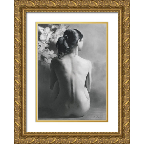 The Last Days of Summer Gold Ornate Wood Framed Art Print with Double Matting by Seifert, Brita