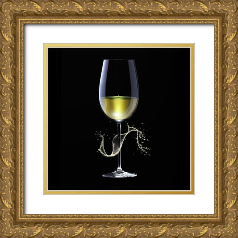 GrapeSplash one Gold Ornate Wood Framed Art Print with Double Matting by Hillert, Peter