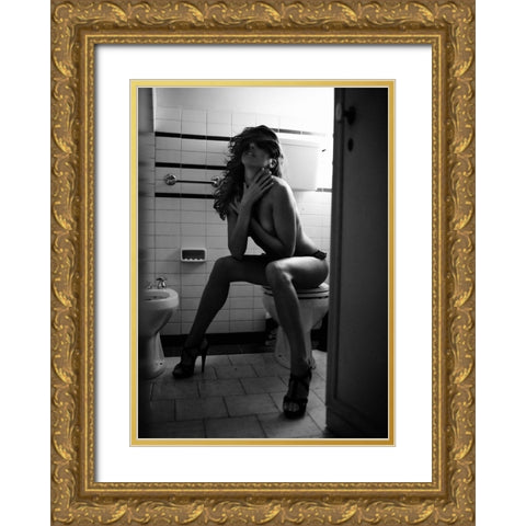 Desperate Housewife Gold Ornate Wood Framed Art Print with Double Matting by Milillo, Marco