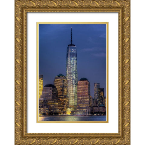 Symbol Gold Ornate Wood Framed Art Print with Double Matting by Terrible, Aurelien