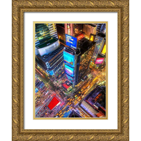 Rebirth Gold Ornate Wood Framed Art Print with Double Matting by Terrible, Aurelien