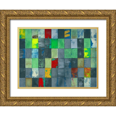 Untitled VIII Gold Ornate Wood Framed Art Print with Double Matting by Fahar