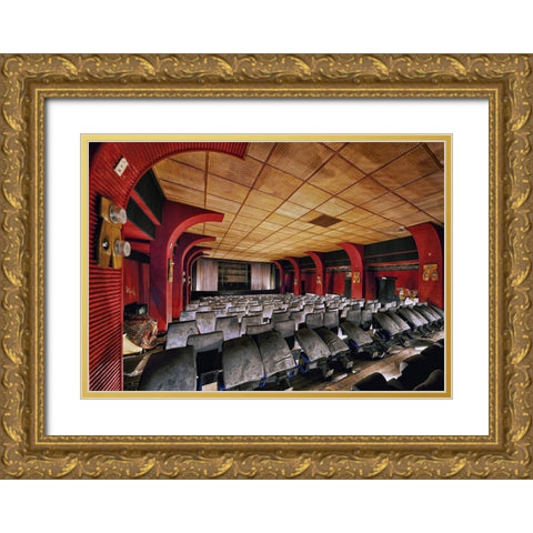 Movie Night Gold Ornate Wood Framed Art Print with Double Matting by Haker, Matthias