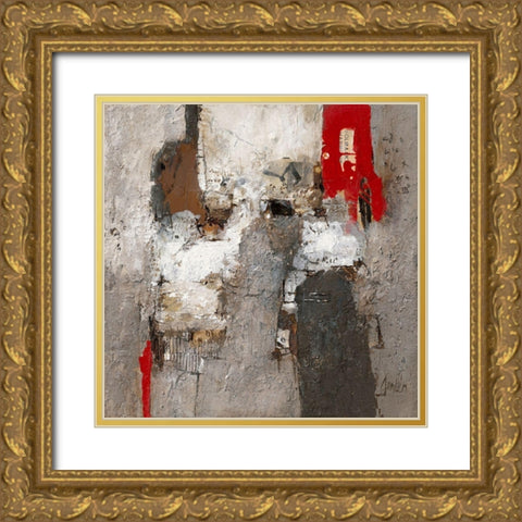 Emoties Gold Ornate Wood Framed Art Print with Double Matting by Verplanke, Jenny