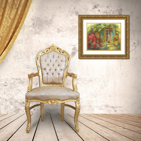 Charme Provencale Gold Ornate Wood Framed Art Print with Double Matting by Messely, Johan