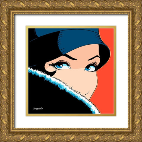 A Vintage Look Gold Ornate Wood Framed Art Print with Double Matting by Beaudenon, Thierry