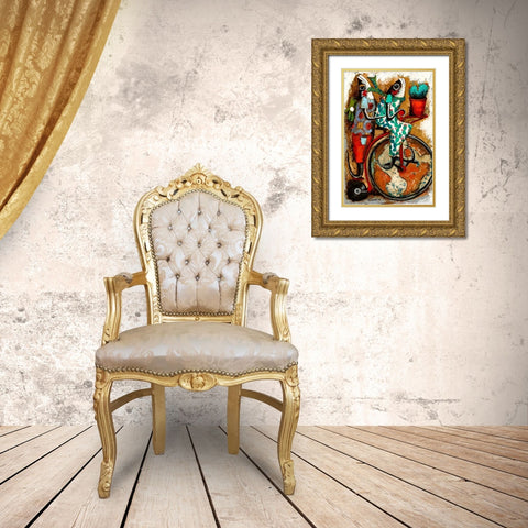 Botanicos Gold Ornate Wood Framed Art Print with Double Matting by Villanueva, Natalia