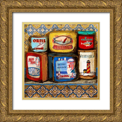 Despensa Marinera Gold Ornate Wood Framed Art Print with Double Matting by Villanueva, Natalia