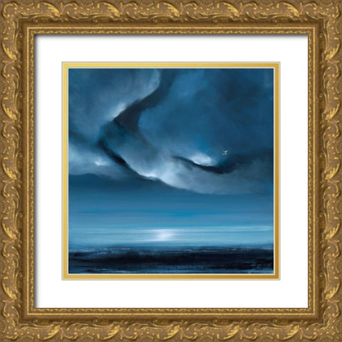 Ciel V Gold Ornate Wood Framed Art Print with Double Matting by Lamotte, Jacques