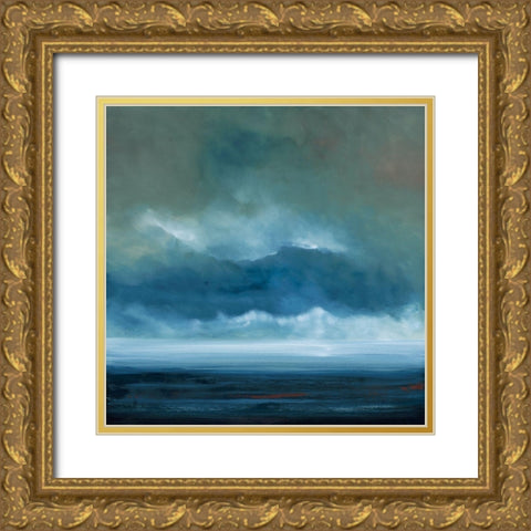 Ciel I Gold Ornate Wood Framed Art Print with Double Matting by Lamotte, Jacques