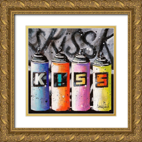 Love the World II Gold Ornate Wood Framed Art Print with Double Matting by Cornee, Patrick