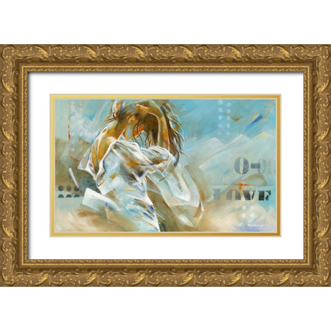 Ocean Breeze II Gold Ornate Wood Framed Art Print with Double Matting by Meijering, Kitty
