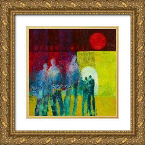 Markers Gold Ornate Wood Framed Art Print with Double Matting by van Ginkel, Marjolijn