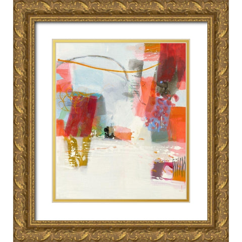 Signale Gold Ornate Wood Framed Art Print with Double Matting by Schafer, Jenny