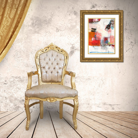 Komplex Gold Ornate Wood Framed Art Print with Double Matting by Schafer, Jenny