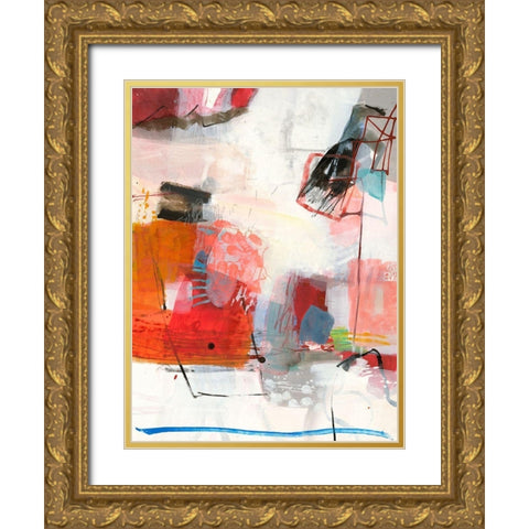 Komplex Gold Ornate Wood Framed Art Print with Double Matting by Schafer, Jenny