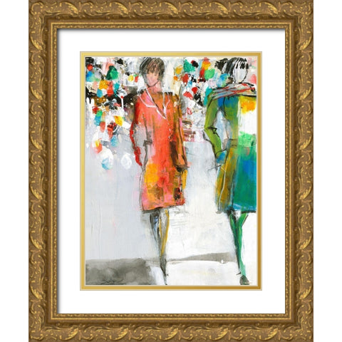 Blickfang Gold Ornate Wood Framed Art Print with Double Matting by Schafer, Jenny