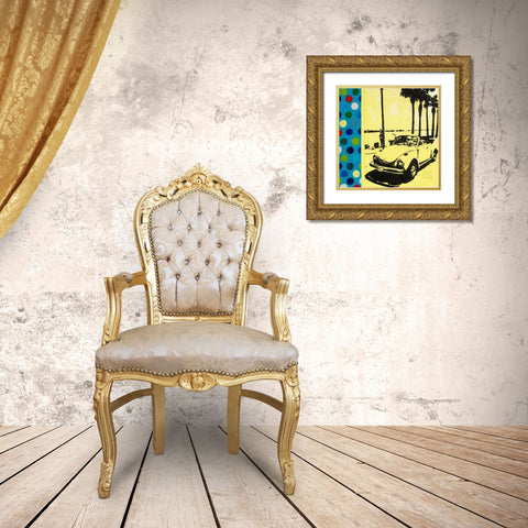 Coccinelle in the Sun Gold Ornate Wood Framed Art Print with Double Matting by Gouy, Chrystelle