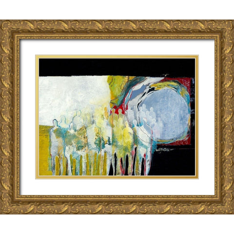 Together again II Gold Ornate Wood Framed Art Print with Double Matting by van Ginkel, Marjolijn