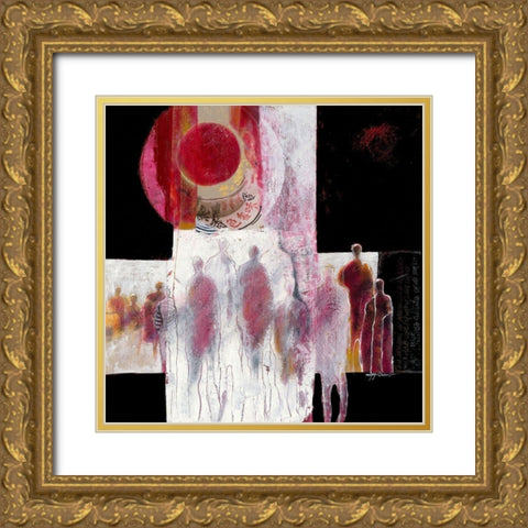 In het voorbij gaan I Gold Ornate Wood Framed Art Print with Double Matting by van Ginkel, Marjolijn