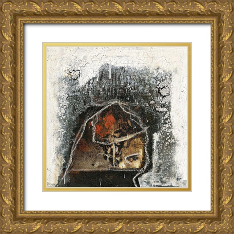 S/W Knopf Gold Ornate Wood Framed Art Print with Double Matting by Reinhold, Thomas F.