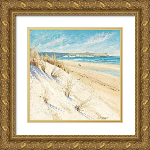 Shoreline Stroll Gold Ornate Wood Framed Art Print with Double Matting by Atkinson, Caroline