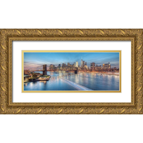Back on Track Gold Ornate Wood Framed Art Print with Double Matting by Terrible, Aurelien