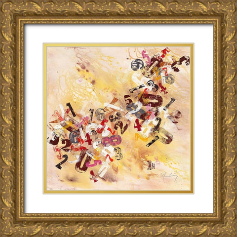 Zerfall Gold Ornate Wood Framed Art Print with Double Matting by Wendling, Heinz