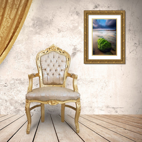 Barrika I Gold Ornate Wood Framed Art Print with Double Matting by Bertrande, Arnaud