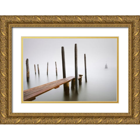 Find Me Gold Ornate Wood Framed Art Print with Double Matting by Bertrande, Arnaud