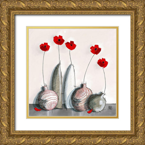 Legere Gold Ornate Wood Framed Art Print with Double Matting by Maurier, Geraldine