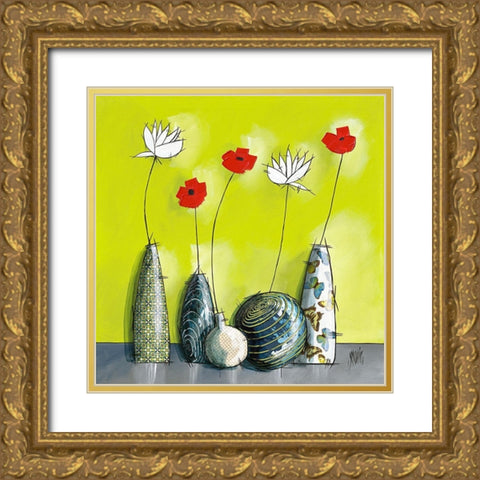 Youzu Gold Ornate Wood Framed Art Print with Double Matting by Maurier, Geraldine