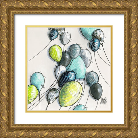 Tropique Gold Ornate Wood Framed Art Print with Double Matting by Maurier, Geraldine