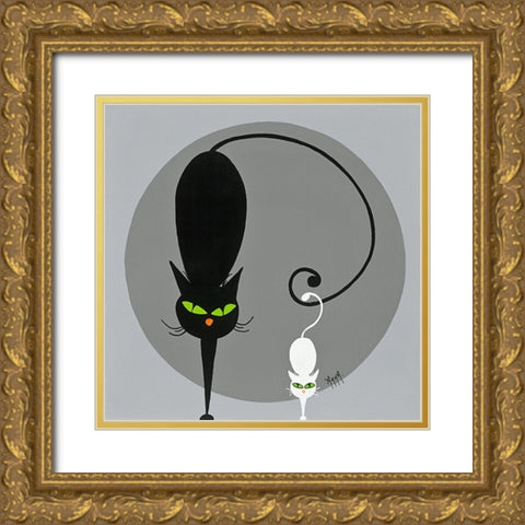 Chasselas Gold Ornate Wood Framed Art Print with Double Matting by ANNA