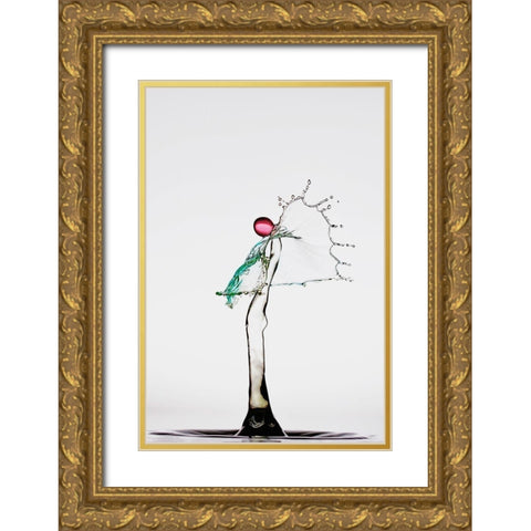 The Angel Gold Ornate Wood Framed Art Print with Double Matting by Sanchez, Manuel