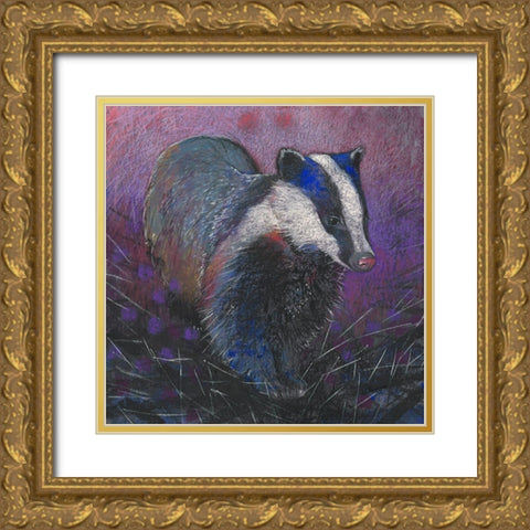 Dachs Gold Ornate Wood Framed Art Print with Double Matting by Botman, Loes