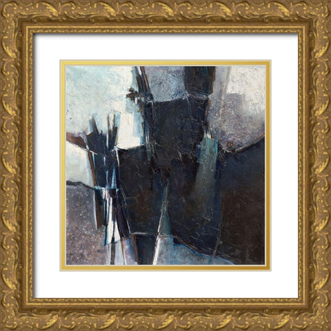 Noirceur Gold Ornate Wood Framed Art Print with Double Matting by Marchi