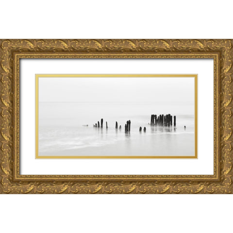 North Sea III Gold Ornate Wood Framed Art Print with Double Matting by Steger, Uwe