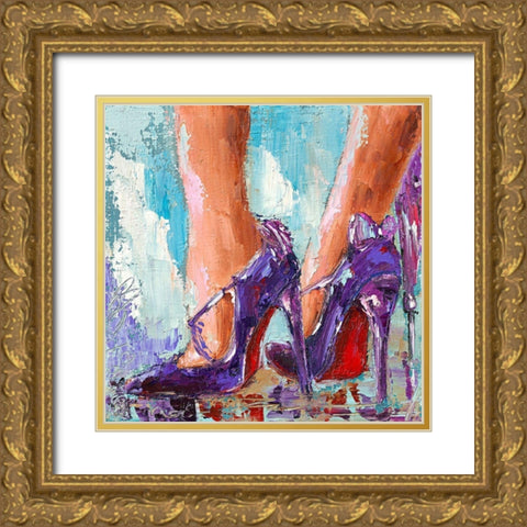 Suis mois I Gold Ornate Wood Framed Art Print with Double Matting by Catherine M.