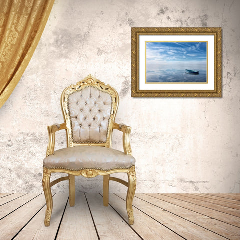 Auszeit Gold Ornate Wood Framed Art Print with Double Matting by Steger, Uwe