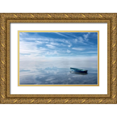 Auszeit Gold Ornate Wood Framed Art Print with Double Matting by Steger, Uwe