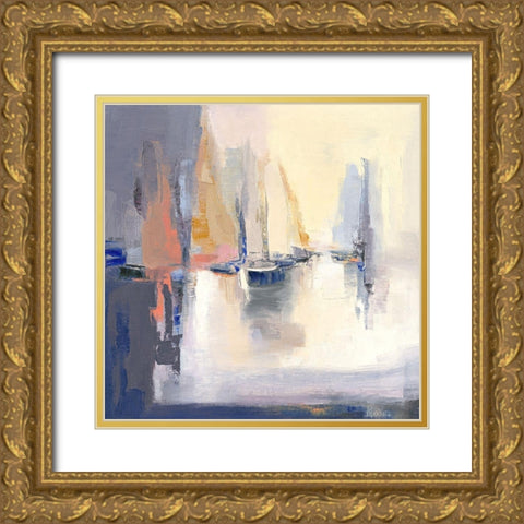 Contre-jour Gold Ornate Wood Framed Art Print with Double Matting by Parise, Chantal