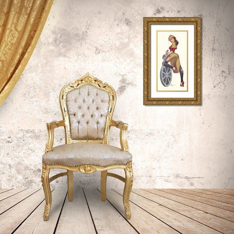 Lombre Gold Ornate Wood Framed Art Print with Double Matting by Hitte, Patrick