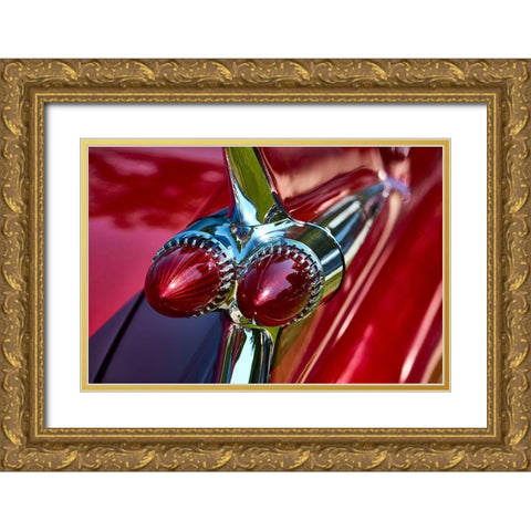 Red Road I Gold Ornate Wood Framed Art Print with Double Matting by Hillert, Peter