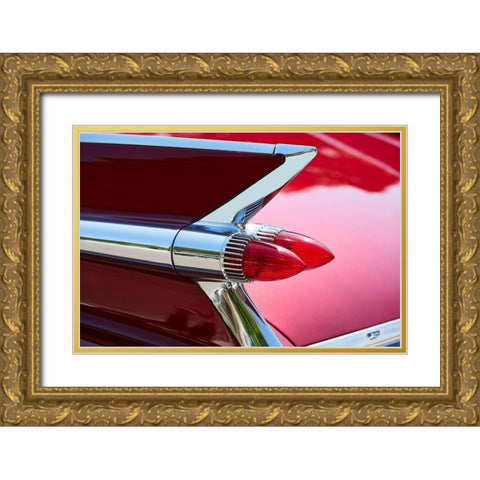 Red Road II Gold Ornate Wood Framed Art Print with Double Matting by Hillert, Peter