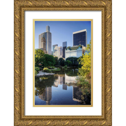 Gapstow Moment Gold Ornate Wood Framed Art Print with Double Matting by Terrible, Aurelien