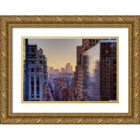 Lex Colors Gold Ornate Wood Framed Art Print with Double Matting by Terrible, Aurelien