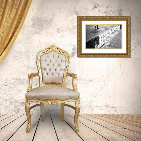 En las calles de Barcelona Gold Ornate Wood Framed Art Print with Double Matting by Stein, Oliver