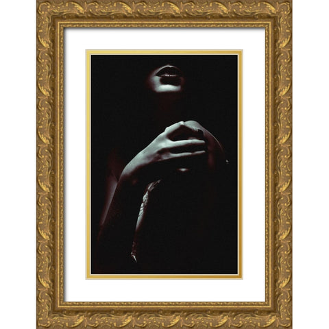 Strength Gold Ornate Wood Framed Art Print with Double Matting by Milillo, Marco