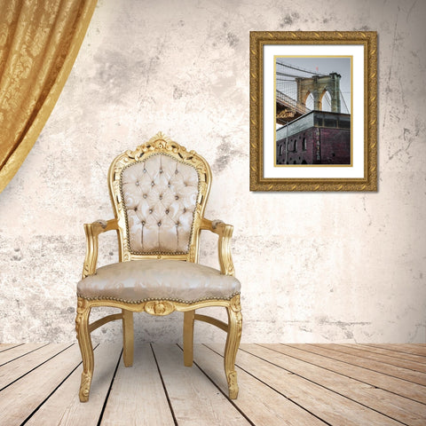 Brooklyn Theater Gold Ornate Wood Framed Art Print with Double Matting by Ronin